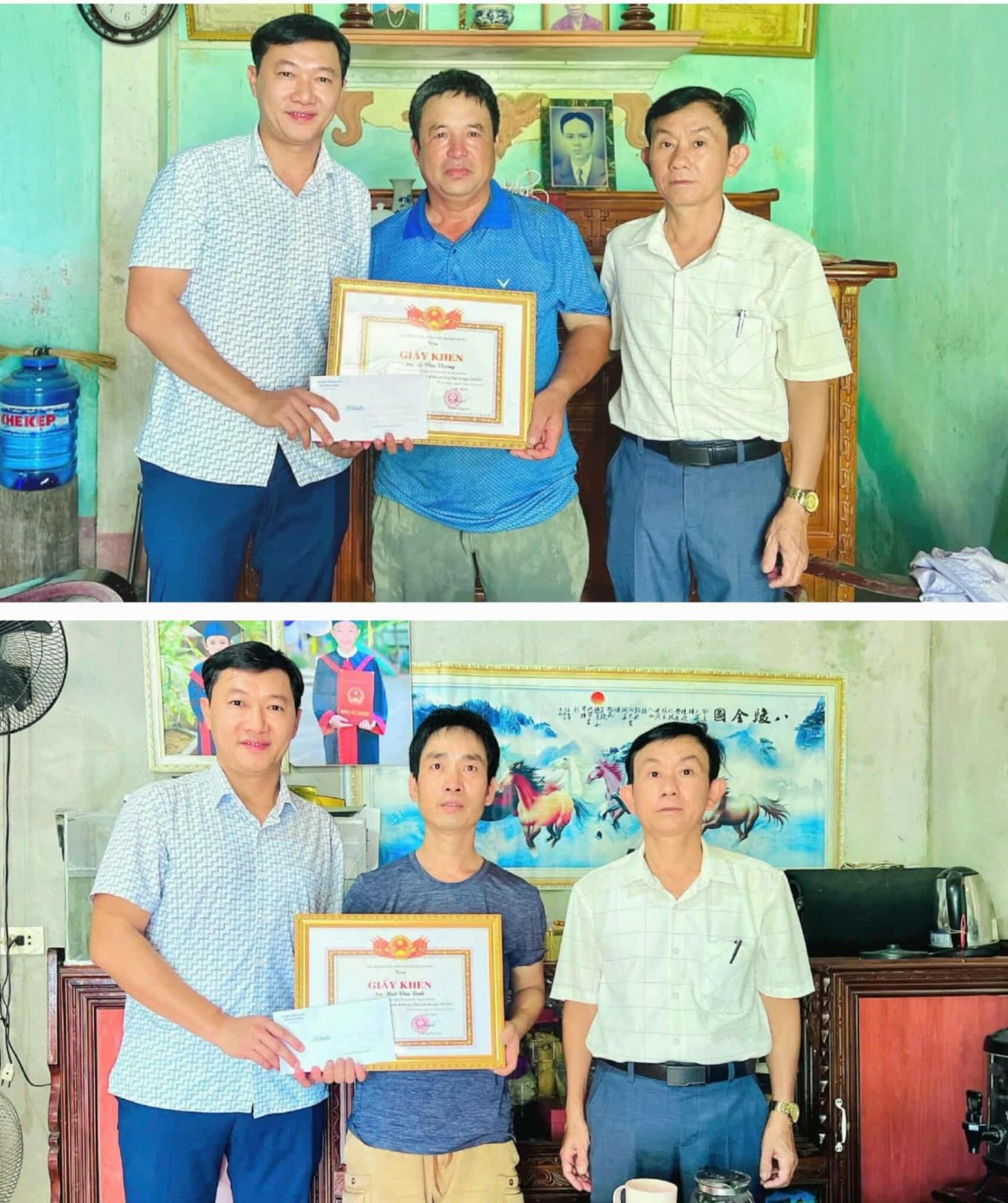 Biểu dương 2 người đàn ông dũng cảm cứu người đuối nước trên sông Lam.