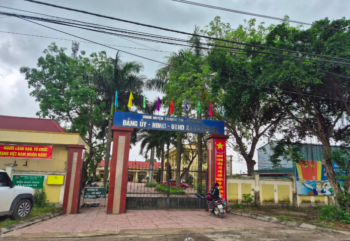 Trụ sở UBND xã Khánh Hà.