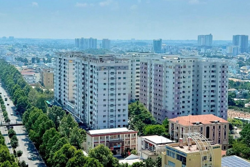 Khu nhà ở xã hội phường Quang Vinh. Ảnh: V.M