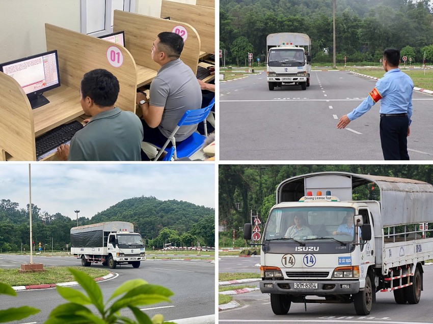 Một số hình ảnh tại buổi sát hạch.