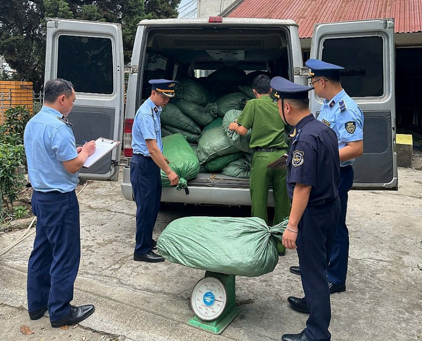 6 tháng đầu năm, Cao Bằng bắt giữ 122.854 kg nguyên liệu thuốc lá nhập lậu 6 tháng đầu năm, Cao Bằng bắt giữ 122.854 kg nguyên liệu thuốc lá nhập lậu