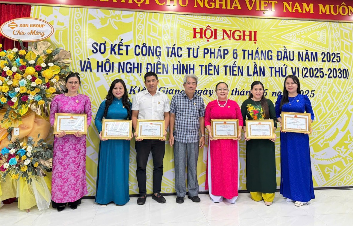 Sở Tư pháp tỉnh Kiên Giang đạt nhiều kết quả tích cực trong công tác Tư pháp 6 tháng đầu năm 2025