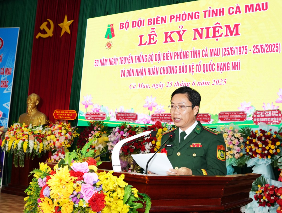 BĐBP Cà Mau kỷ niệm 50 năm Ngày truyền thống và đón nhận Huân chương Bảo vệ Tổ quốc hạng Nhì