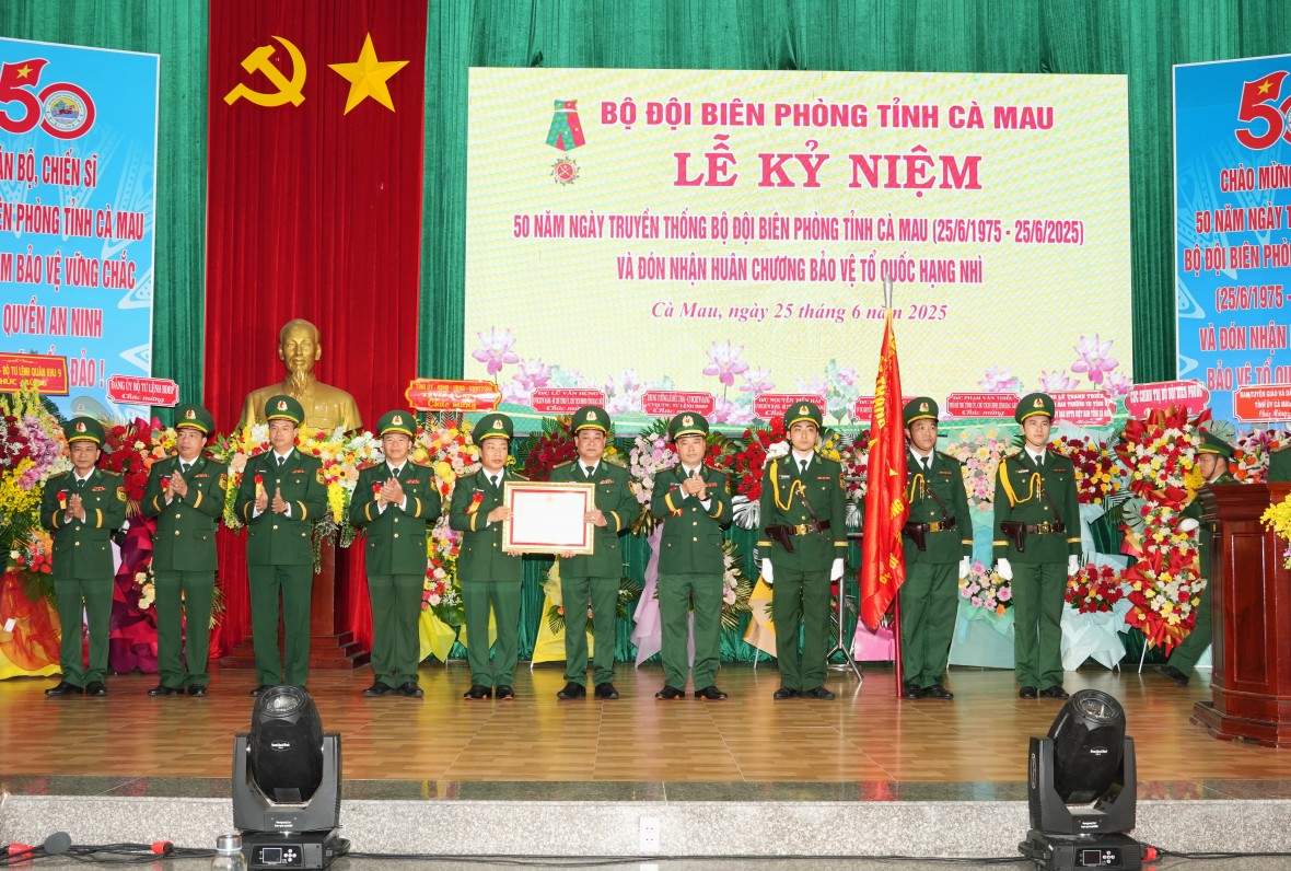 BĐBP Cà Mau kỷ niệm 50 năm Ngày truyền thống và đón nhận Huân chương Bảo vệ Tổ quốc hạng Nhì