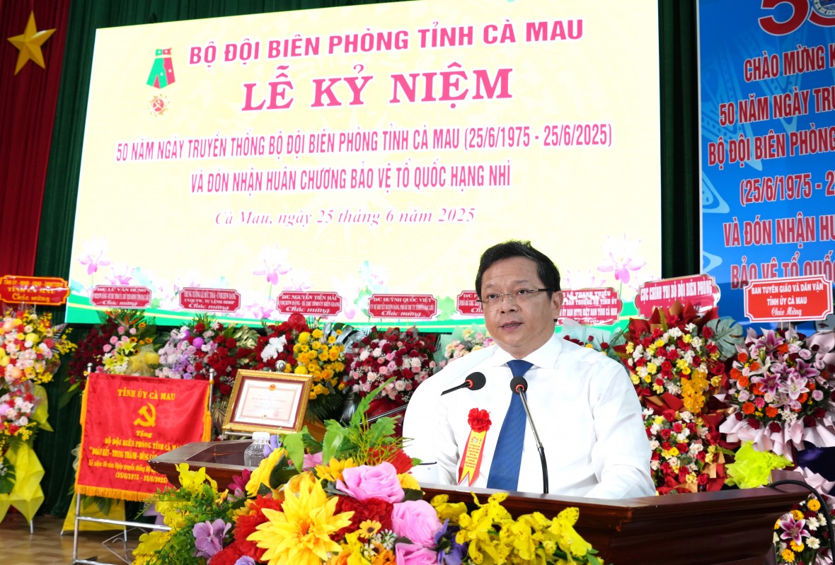 BĐBP Cà Mau kỷ niệm 50 năm Ngày truyền thống và đón nhận Huân chương Bảo vệ Tổ quốc hạng Nhì