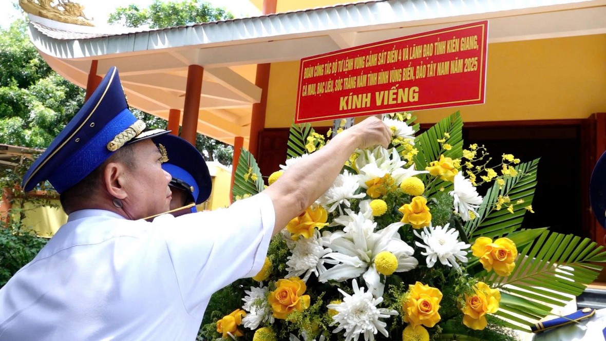 BTL Vùng Cảnh sát biển 4: Nhiều hoạt động ý nghĩa thắm tình quân dân nơi đảo tiền tiêu phía Tây Nam của Tổ quốc