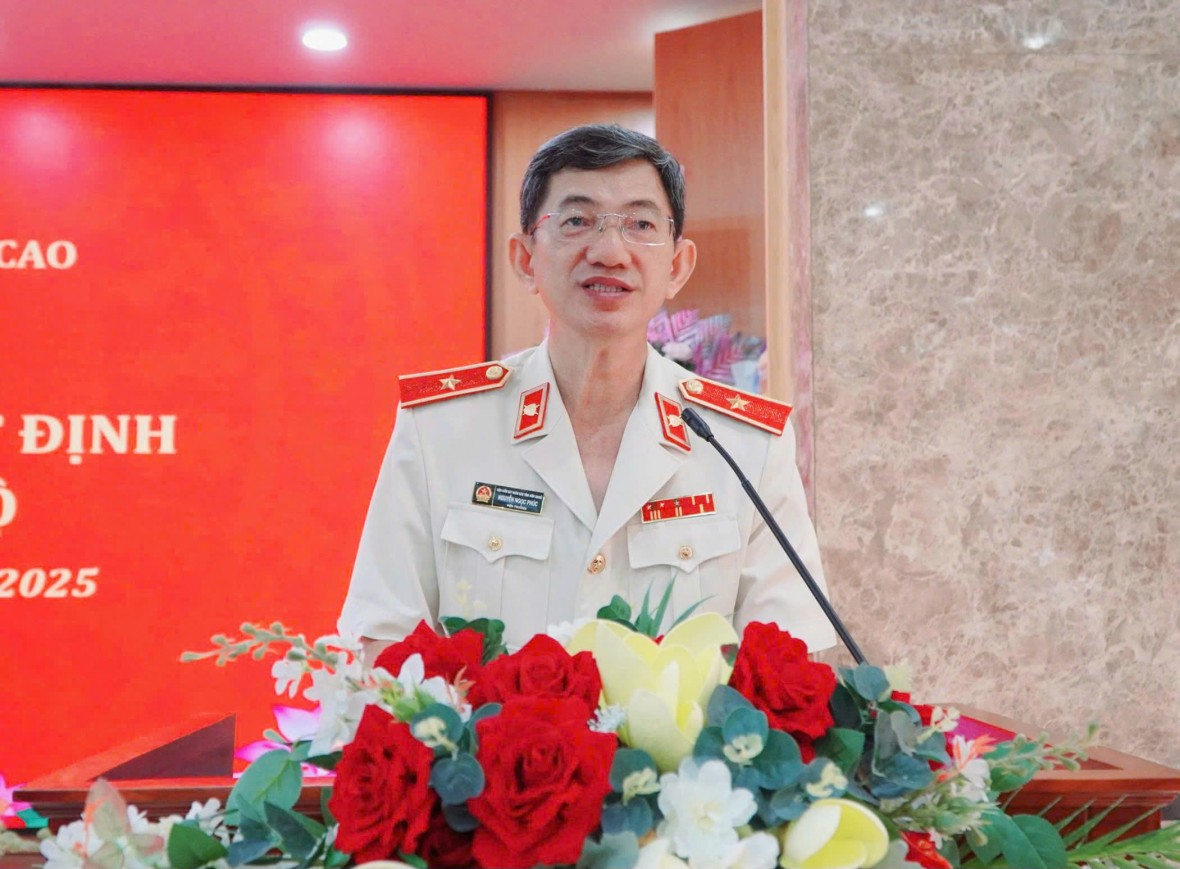 Ông Nguyễn Ngọc Phúc được trao quyết định Viện trưởng VKSND tỉnh An Giang mới sau hợp nhất tỉnh An Giang và Kiên Giang