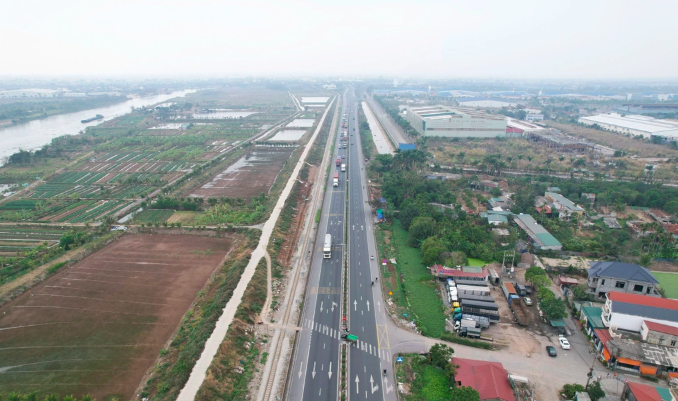 Quốc lộ 5, đoạn đi qua địa bàn tỉnh Hải Dương (Ảnh: Nguyễn Dương).