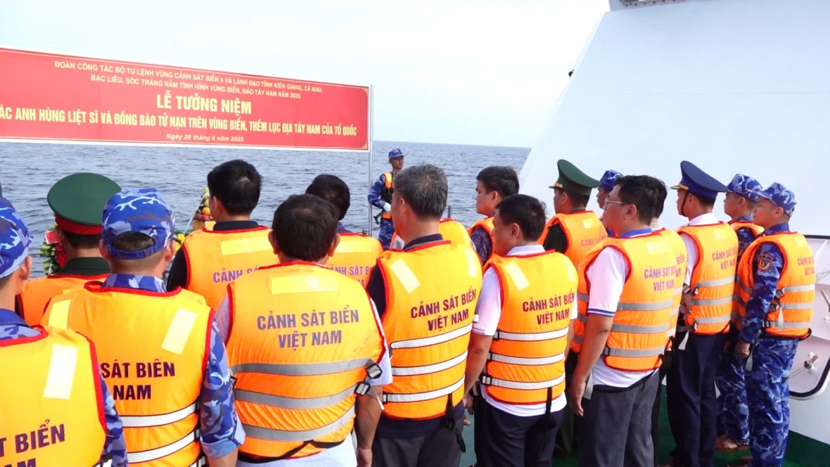 BTL Vùng Cảnh sát biển 4 kết thúc tốt đẹp chuyến khảo sát thực tế vùng biển Tây Nam