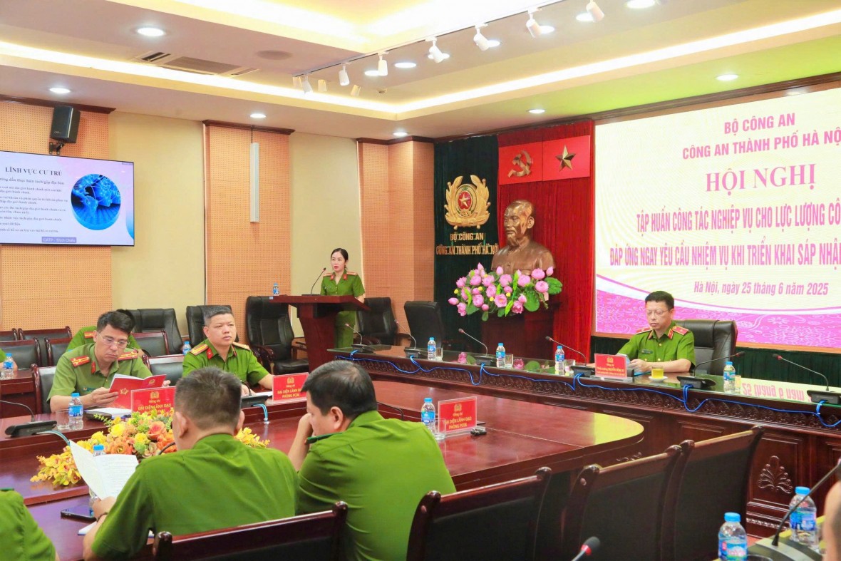 CATP Hà Nội tổ chức tập huấn nghiệp vụ chính quyền hai cấp 