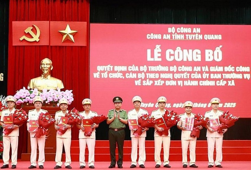 Sau sáp nhập, Công an tỉnh Tuyên Quang có 8 Phó Giám đốc