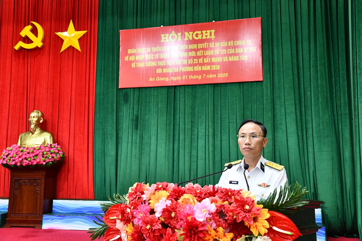 Đảng ủy Vùng 5 Hải quân quán triệt Nghị quyết số 59-NQ/TW và Kết luận số 125-KL/TW