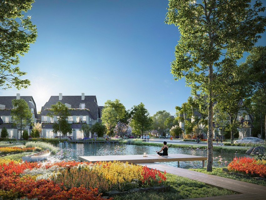 Vườn yoga nổi tại Đảo Châu Âu Vườn yoga nổi tại Đảo Châu Âu