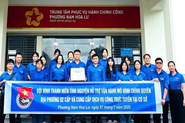 Gần 2600 đoàn viên thanh niên Ninh Bình hỗ trợ vận hành chính quyền địa phương 2 cấp