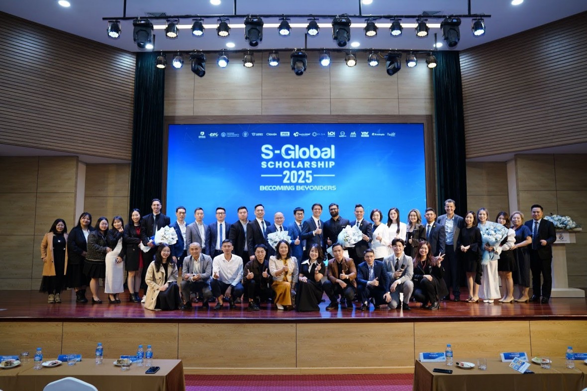 Sự kiện công bố học bổng S-Global 3 vừa diễn ra trong năm 2025. (Ảnh: SunUni Academy)