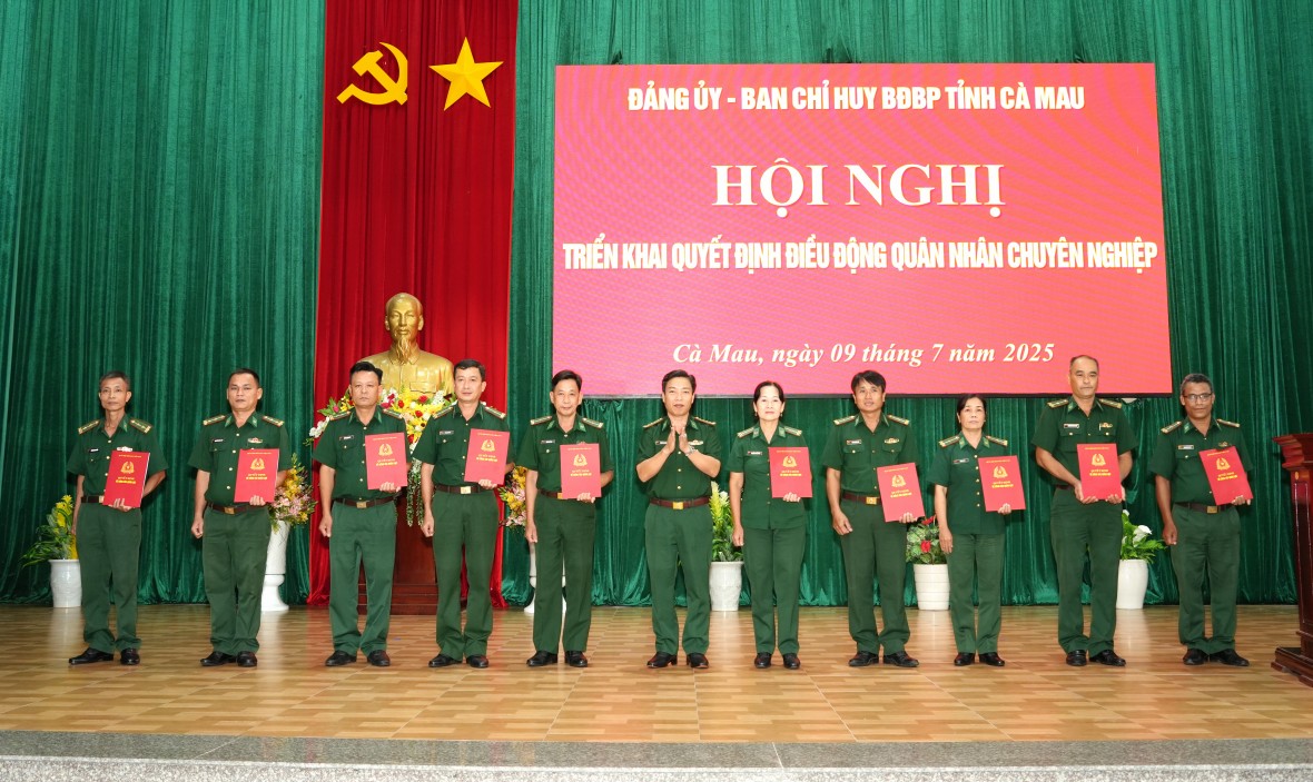 BĐBP Cà Mau phát động thi đua cao điểm “Phất cao cờ hồng tháng Tám - Thi đua giành 3 nhất”