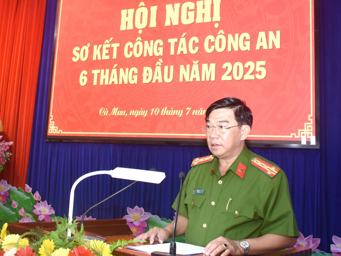 Công an Cà Mau quyết tâm hoàn thành xuất sắc nhiệm vụ trong kỷ nguyên mới