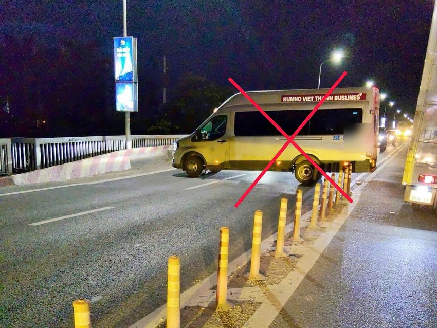 Hình ảnh vi phạm được người dân ghi lại.