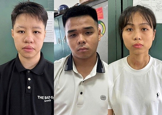 Các đối tượng bị bắt giữ. Các đối tượng bị bắt giữ.