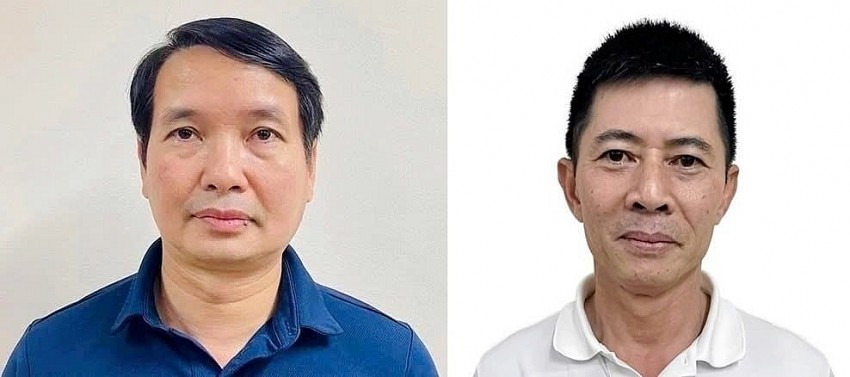 Bị can Phạm Thái Hà và Nguyễn Duy Hưng. Bị can Phạm Thái Hà và Nguyễn Duy Hưng.