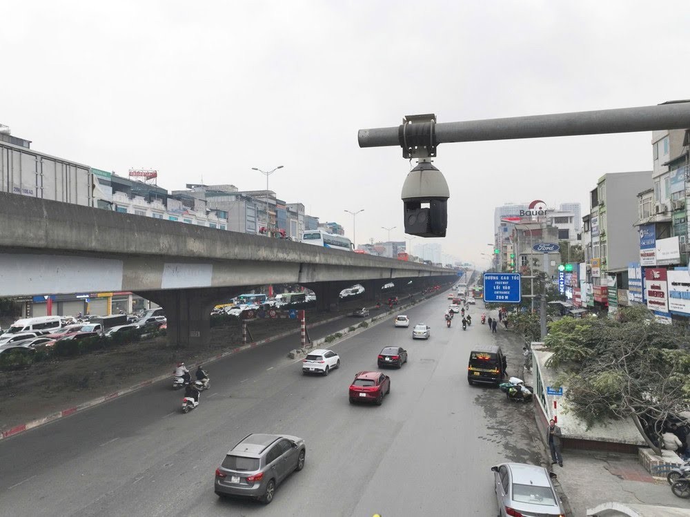 Hệ thống camera trên đường phố Hà Nội.
