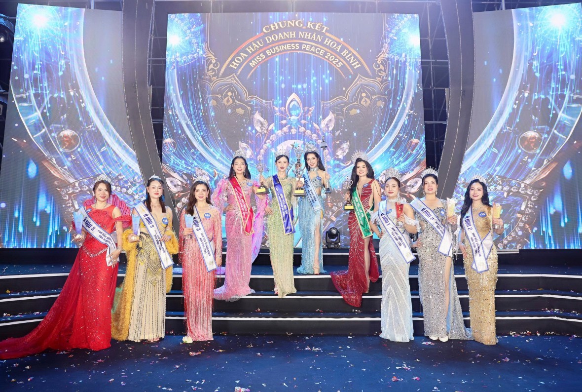 CEO ngành nội thất Phú Thọ đăng quang Hoa hậu Đại sứ - Hoa hậu Doanh nhân Hòa bình 2025