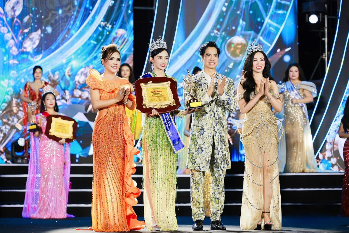 CEO ngành nội thất Phú Thọ đăng quang Hoa hậu Đại sứ - Hoa hậu Doanh nhân Hòa bình 2025