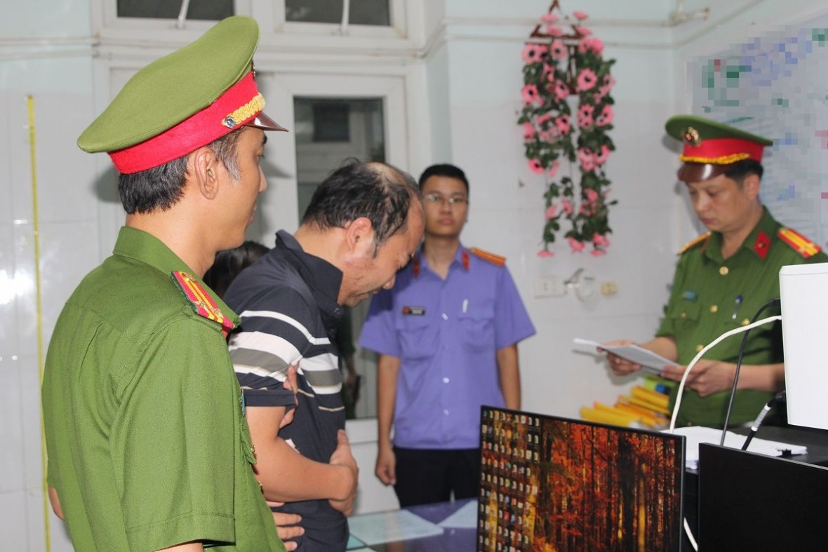 Ra lệnh giữ người trong trường hợp khẩn cấp, tạm giữ hình sự đối với tài xế Nguyễn Hữu Ba - Ảnh Công an Nghệ An.