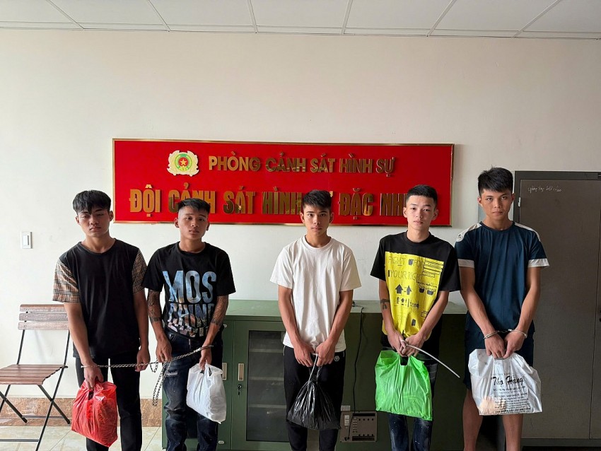 Các đối tượng bị bắt giữ trong vụ án