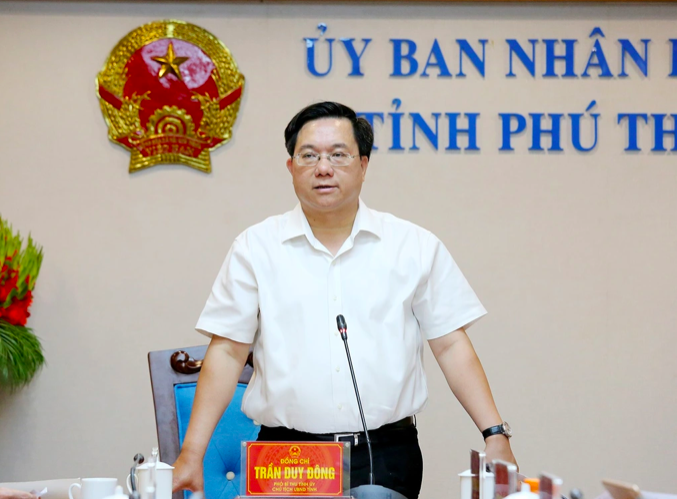 Chủ tịch UBND tỉnh Phú Thọ Trần Duy Đông (Ảnh: Đức Hiền).