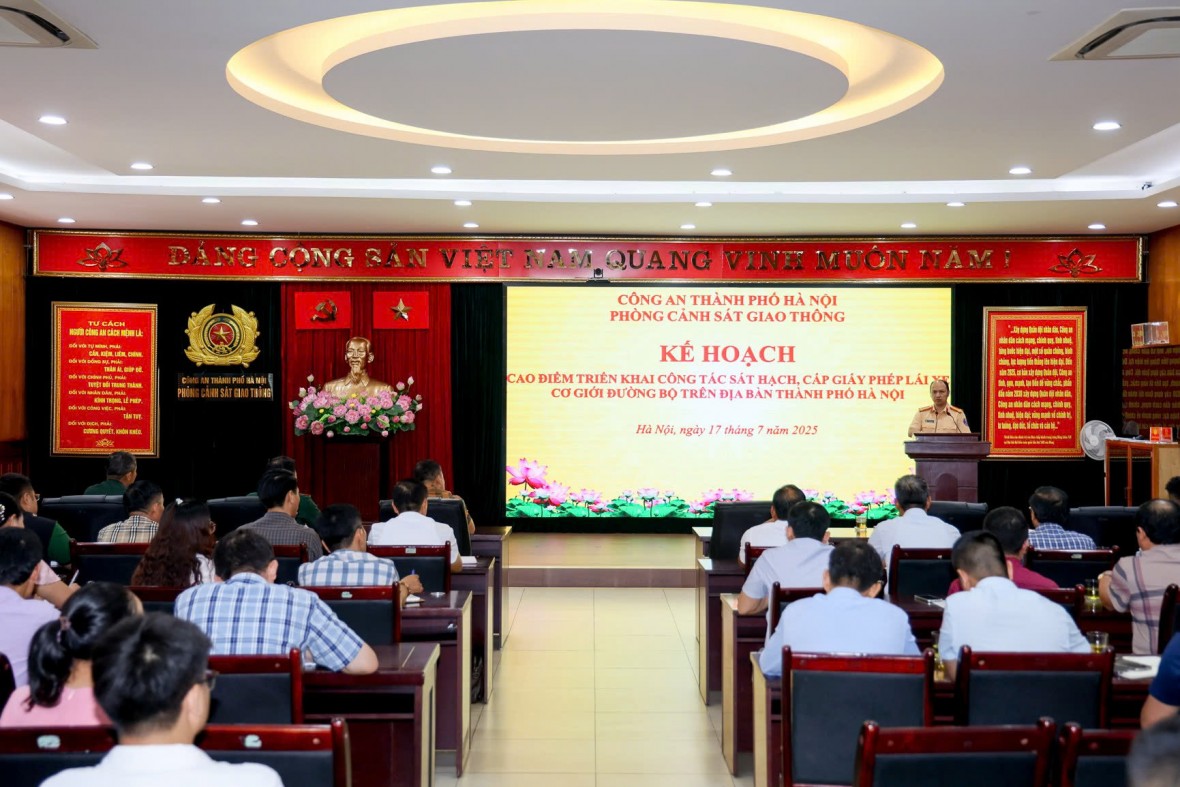 Toàn cảnh hội nghị. Ảnh: Công an Hà Nội