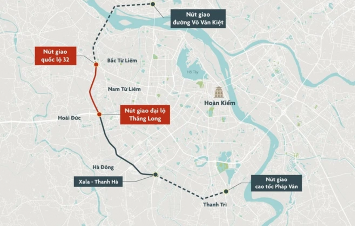 Hà Nội phê duyệt phương án, vị trí 3 nút giao thông trên tuyến Vành đai 3,5