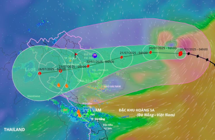 Bão Wipha đã mạnh lên cấp 11, giật cấp 14, nhiều địa phương chủ động ứng phó
