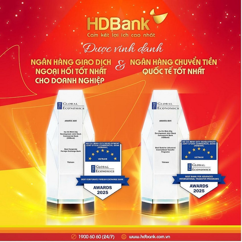 HDBank ghi dấu ấn mạnh mẽ với ba giải thưởng lớn trong nước và quốc tế