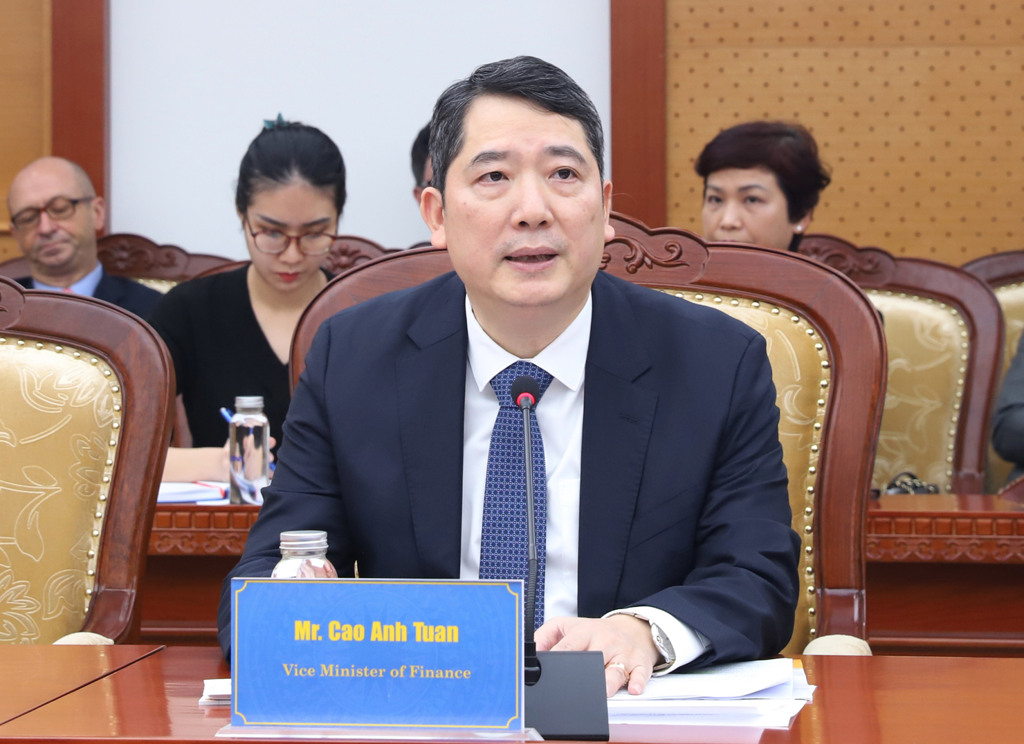 Thứ trưởng Bộ Tài chính Cao Anh Tuấn. Ảnh: MOF