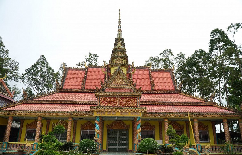 Chùa Đìa Muồng - Công trình kiến trúc nổi bật gần 70 năm tuổi