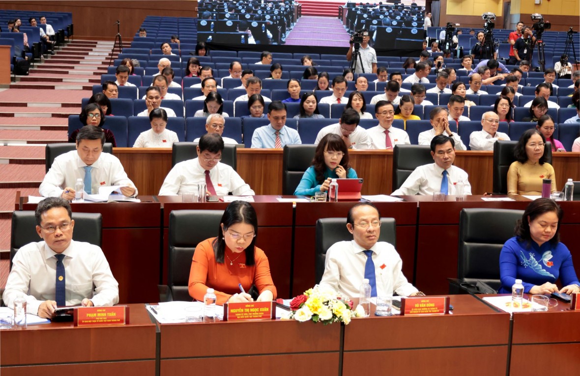 Các đại biểu tham dự Kỳ họp thứ 2. (Ảnh: UBND TP HCM)