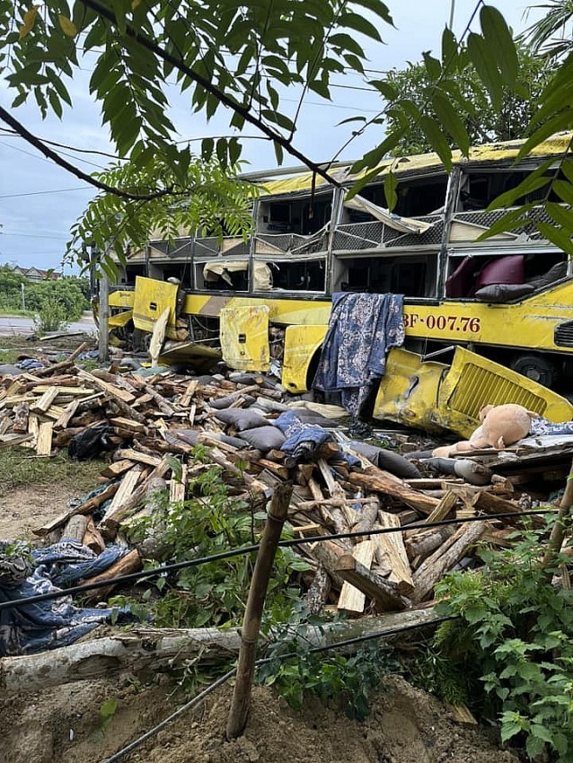 Vụ tai nạn nghiêm trọng khiến nhiều người thương vong.