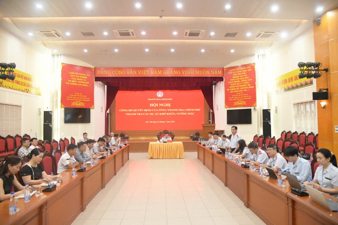 Thanh tra Chính phủ công bố quyết định thanh tra loạt dự án lớn vướng mắc