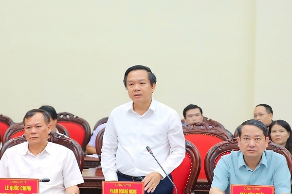 Bộ trưởng Bộ Xây dựng Trần Hồng Minh làm việc với tỉnh Ninh Bình