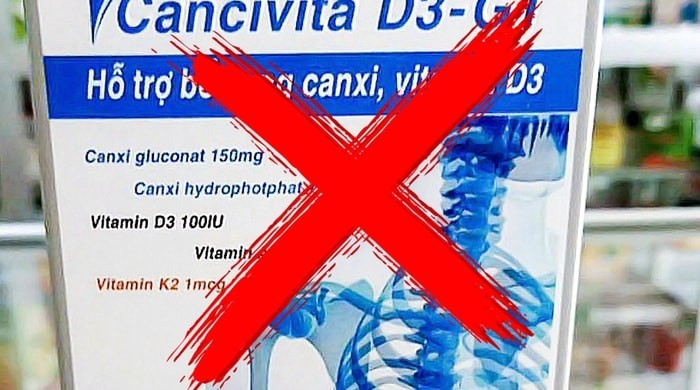 Thu hồi 2 lô thực phẩm bảo vệ sức khoẻ CANCIVITA D3-GT của Công ty Hương Hoàng.