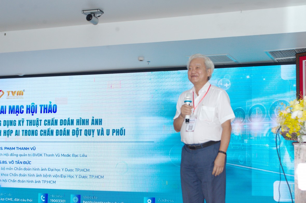 BVĐK Thanh Vũ Medic Bạc Liêu ứng dụng AI trong chẩn đoán đột quỵ và u phổi