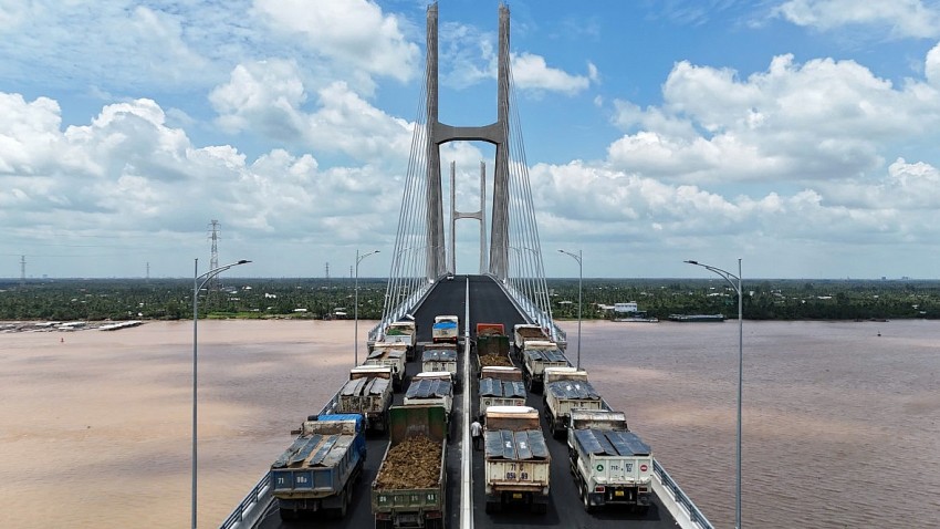 Thử tải thành công cầu Rạch Miễu 2 - sẵn sàng thông xe trước 2/9