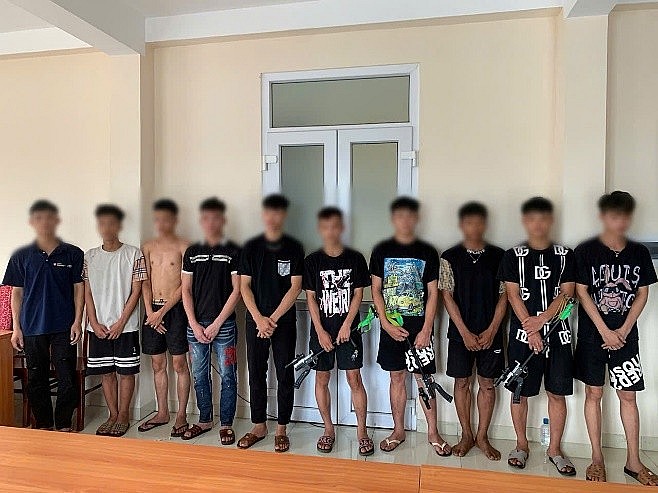 Các đối tượng bị bắt giữ.