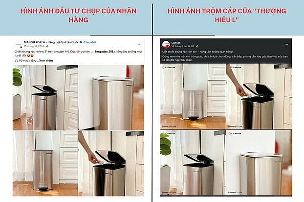 Thiếu đạo đức kinh doanh: Thương hiệu L sử dụng ảnh gốc của hãng khác, chỉ thay đổi logo