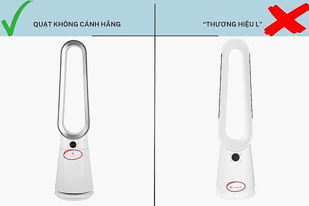 Quạt không cánh 'Lumias tự xưng' của thương hiệu L: Một ví dụ điển hình cho việc sao chép thiết kế từ các thương hiệu đã có tên tuổi