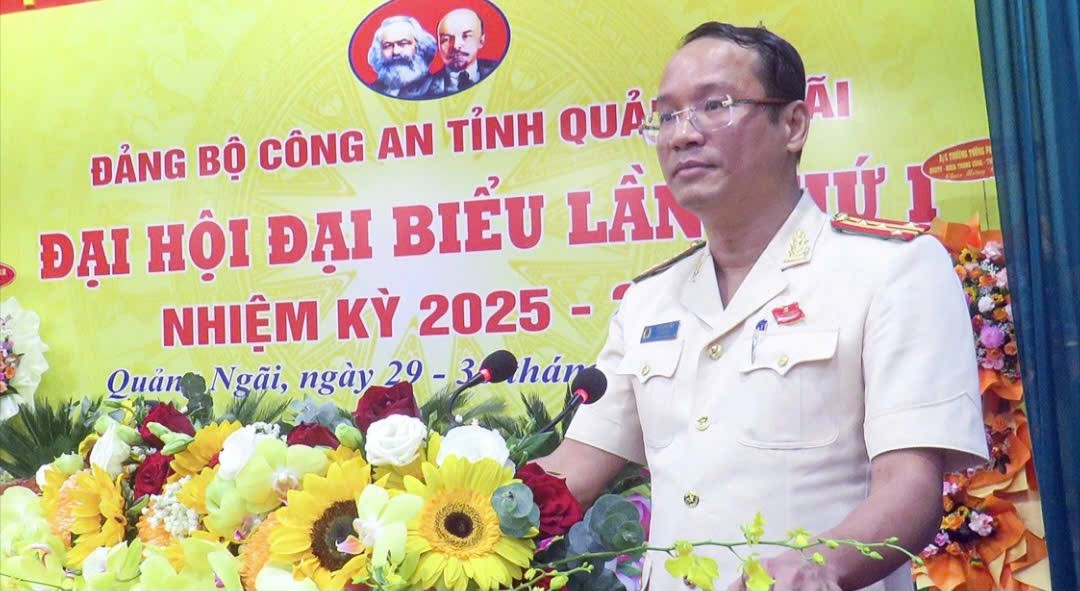 Đại tá Hồ Song Ân làm Bí thư Đảng ủy Công an tỉnh Quảng Ngãi