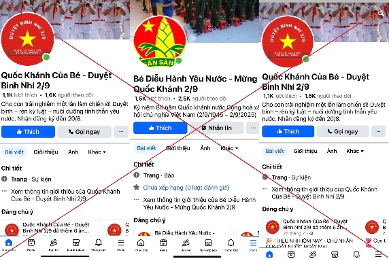 Cảnh giác các trang facebook lừa đảo.
