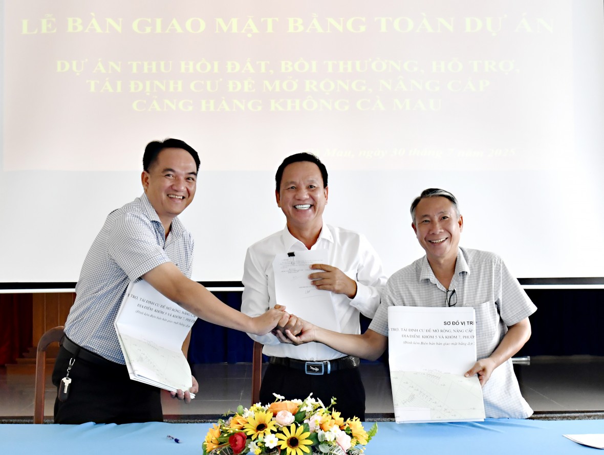 Cà Mau: Hoàn tất bàn giao mặt bằng, sẵn sàng nâng cấp, mở rộng sân bay