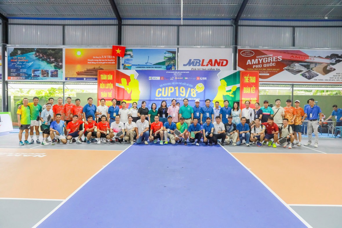 Khai mạc giải Pickleball Đặc khu Phú Quốc mở rộng Cúp 19/8 năm 2025